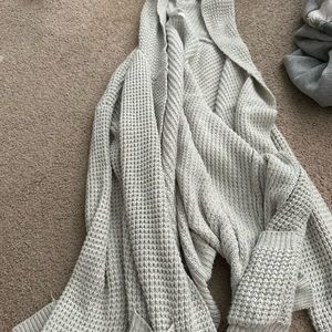 Gray cardigan